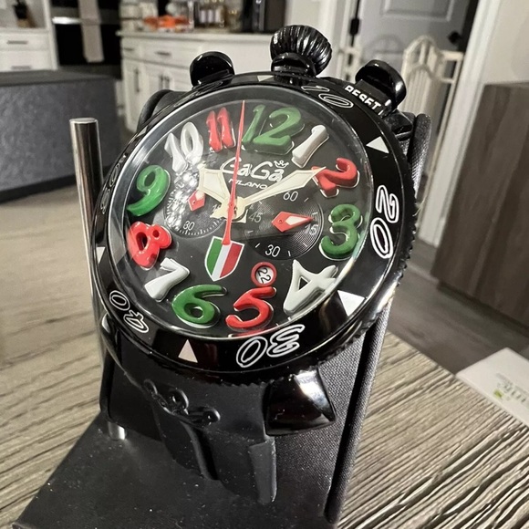 GaGa Milano Italy Manuale 48mm Limited Edition S/N 166/299 - Picture 4 of 9